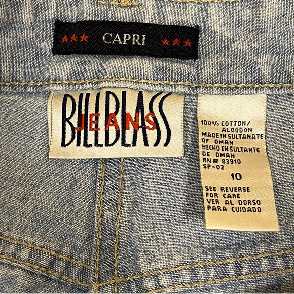 Vintage 90’s Bill Blass Wide Leg High Waist Capris - Picture 6 of 7